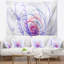 Tapisserie d’illustration artful bleu abstract 3d-28495223