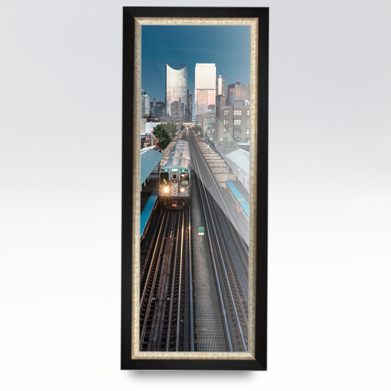 Aaeedah Solid Wood Picture Frame, Black, 10" W x 20" H