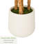Ficus artificiel en figuier blanc en pot décoratif, plante artificielle réaliste avec bois naturel multi-troncs pour la décoration de bureau personnel-658401128