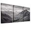 Ensemble de 3 toiles noires et blanches sous un ciel nuageux-1314910760