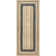 Speight Coastal Braided Power Loom Jute Brown/Navy Bordered Rug