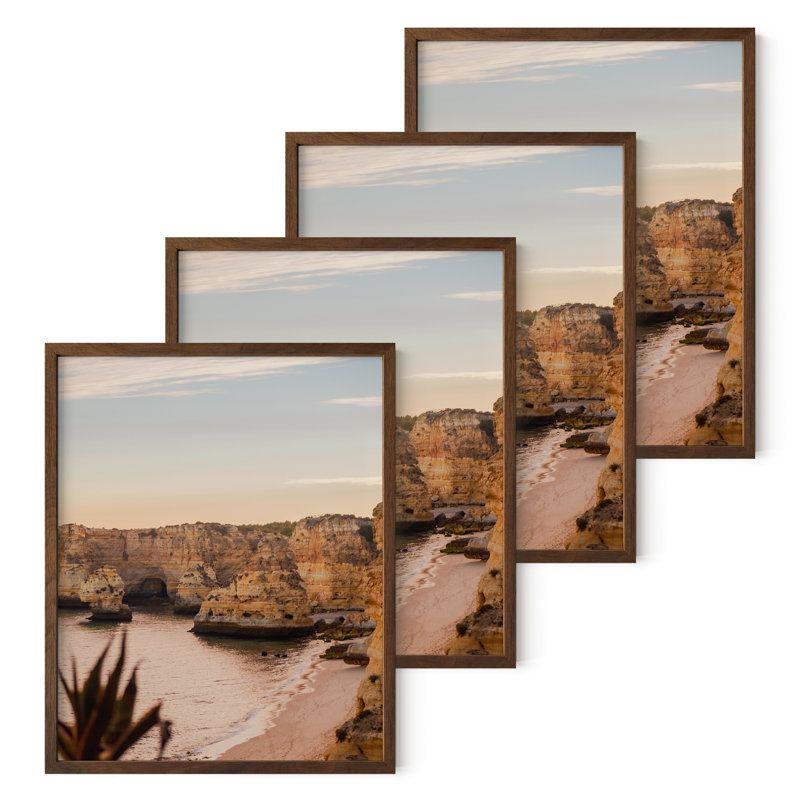 Classic 8x10 Beige Oak Wood Wall Frame Set