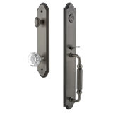 Arc Handleset with Single Cylinder Deadbolt and Chambord Door Knob and Rosette