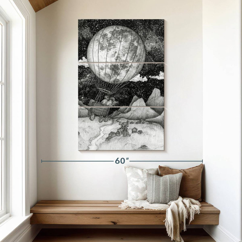Mehar Moon Balloon, 50" H x 32" W