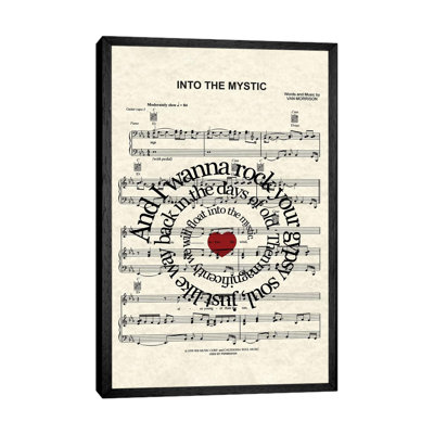 Into The Mystic - Red Heart - Print on Canvas