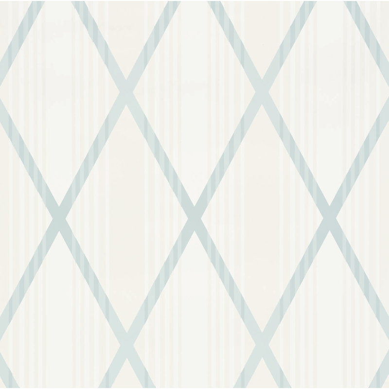 Papier peint Schumacher x David Oliver Monti, Bleu