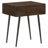 Gibson Coffee Brown 1-drawer Rectangular Side Table