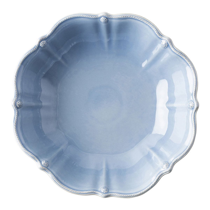 Berry & Thread Serving Bowl, Chambray, 13"