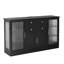 Buffets avec rangement, armoire de rangement moderne en MDF de 58,3 pouces