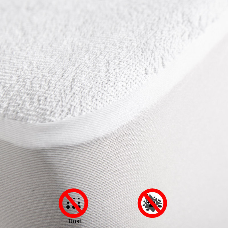 Precision Fit Waterproof Mattress Protector - T/K/F/CK Sizes, Breathable & Machine Washable for All Beds, Twin