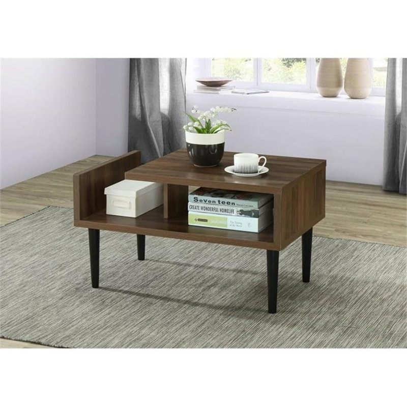 Table basse Os Home and Office Mid Century, noyer danois