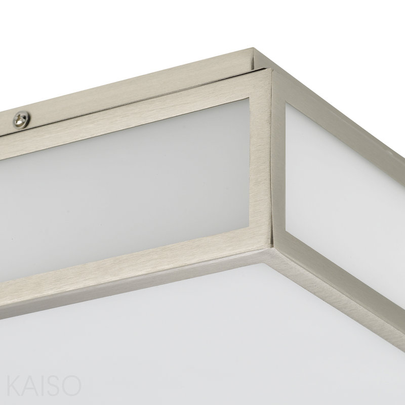 Plafonnier encastré à DEL 10 po, Nickel brossé