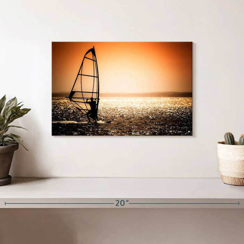 Sireci Windsurfer Sunset, 8" H x 12" W