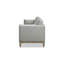 Canapé de ferme moderne de 84 po Knox, velours gris opale