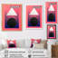 «Beyond Boundaries Retro Geometrics In Pink», reproduction d'art sur toile géométrique moderne-1736727086-1736727058