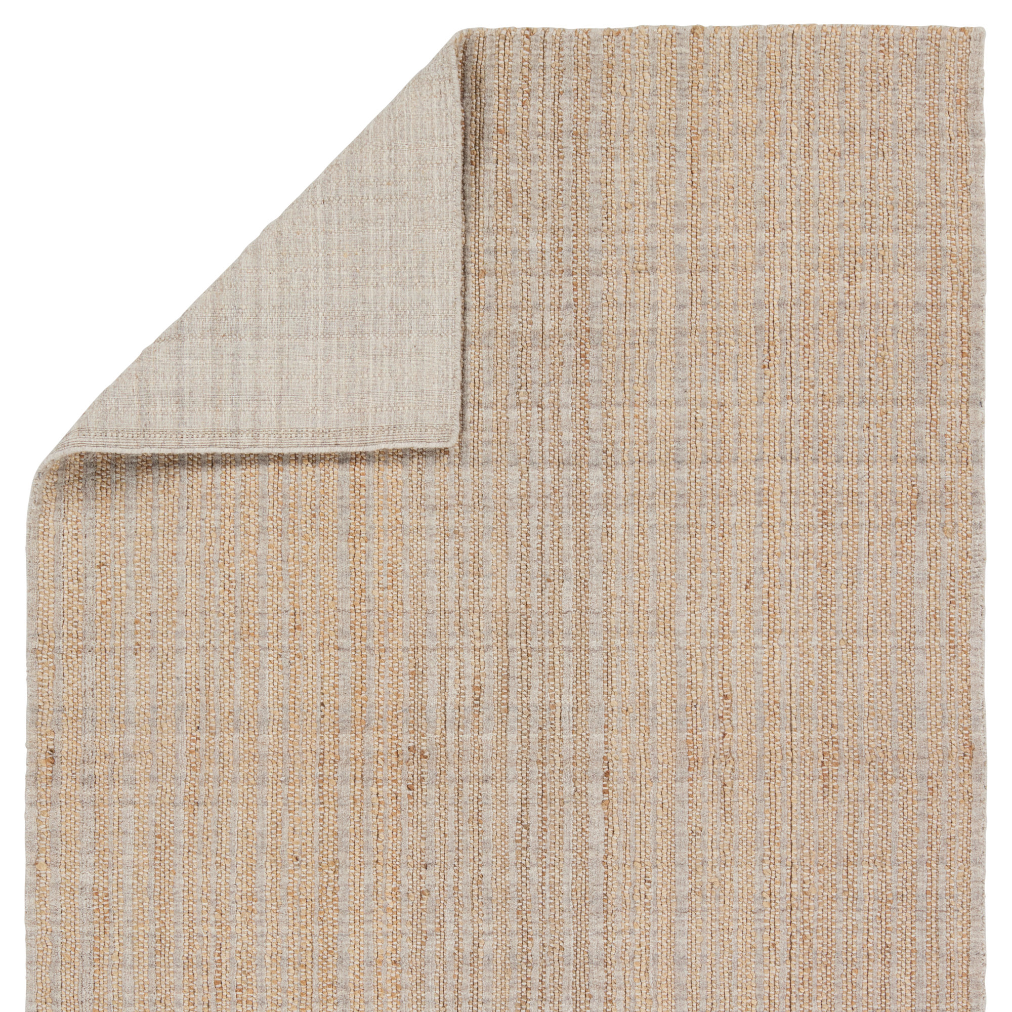 Genesta Handmade Tan/Gray Rug, Runner 3' x 8'