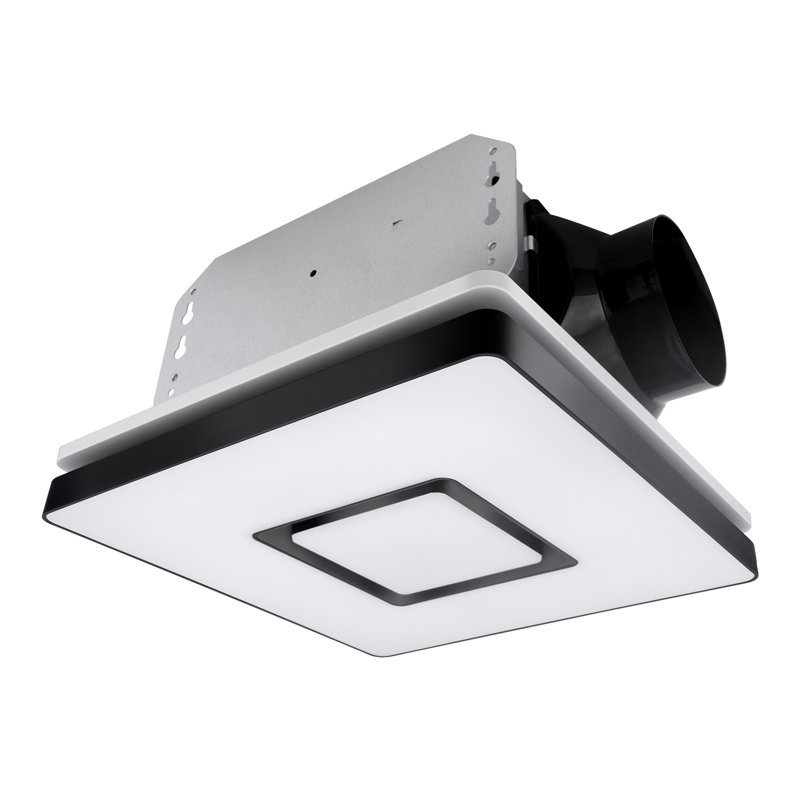 Ventilateur d'extraction 90 pi³ / min, 1,5 sones pour l'éclairage de salle de bain Ventilateur de plafond certifié Energy Star