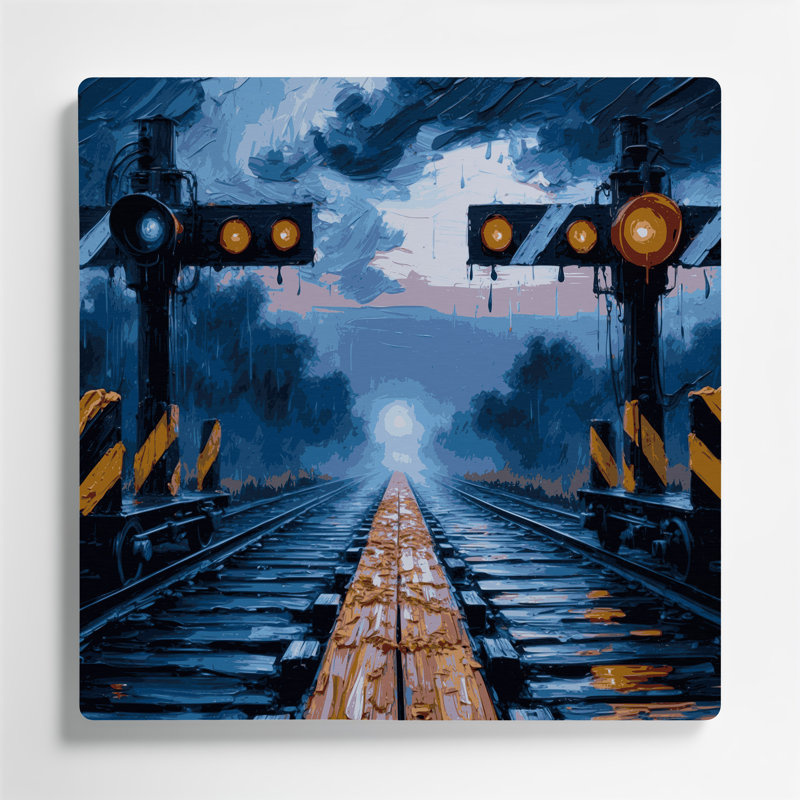 Art de transport en métal gris, H 12 po x l 12 po