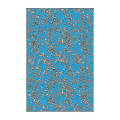 Tapis bleu ciel