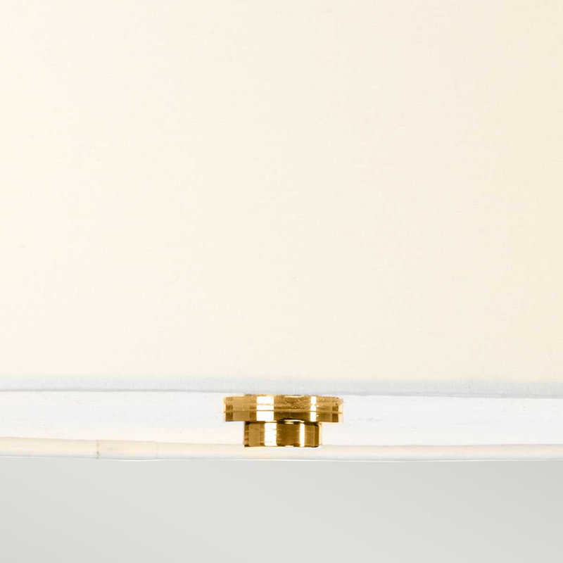 Partone Glass Semi Flush Mount, French Gold, White