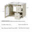 Meuble-lavabo mural 24 po avec lavabo en céramique pour petit espace-115970178