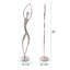 Danseuse libre en aluminium coulé argent poli
