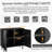 Mirod Modern Minimalist Side Cabinet With Adjustable Shelves And Stylish Geometric Door Design, Ideal For Versatile Storage And Decorative Display