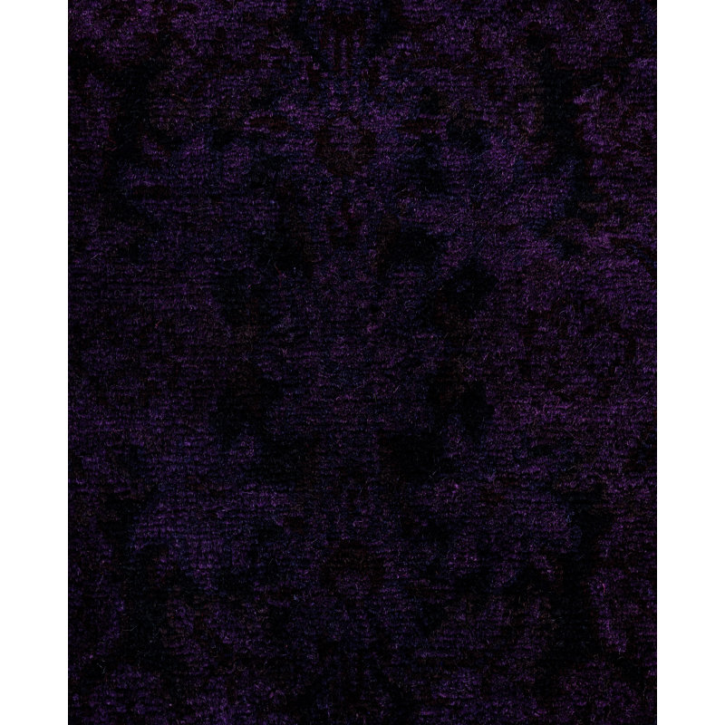 Overdyed One-of-a-Kind 4' 1" X 6' 5" Hand Knotted Area Rug