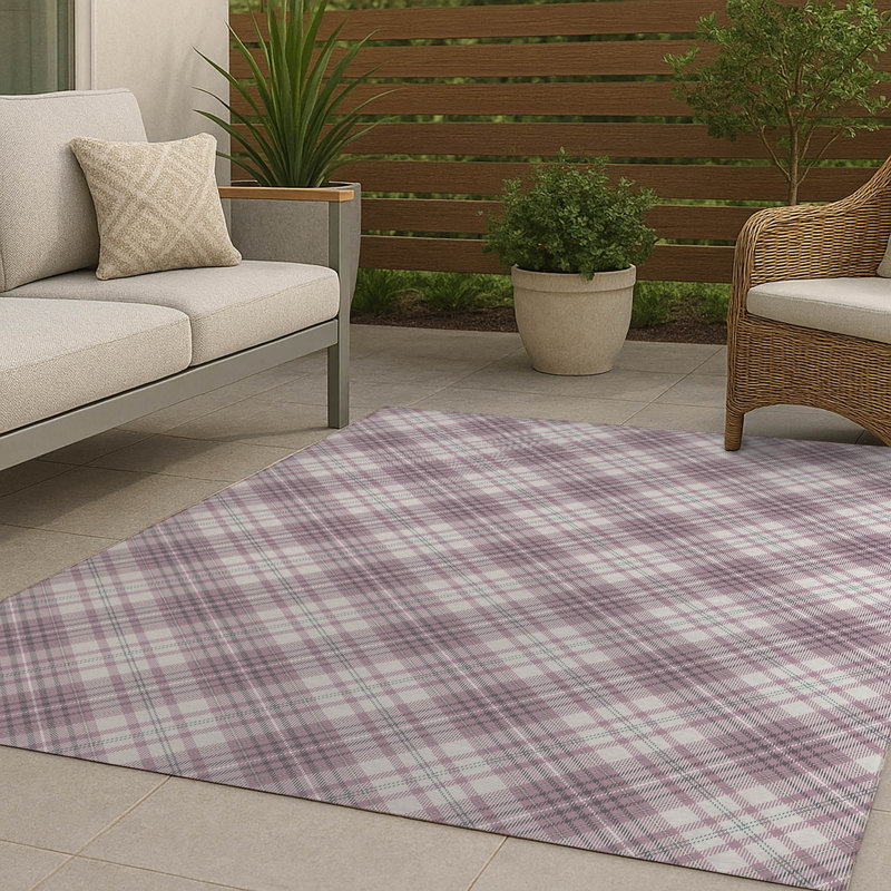 Tapis extérieur antidérapant Chinny, Rectangulaire 8 pi x 10 pi