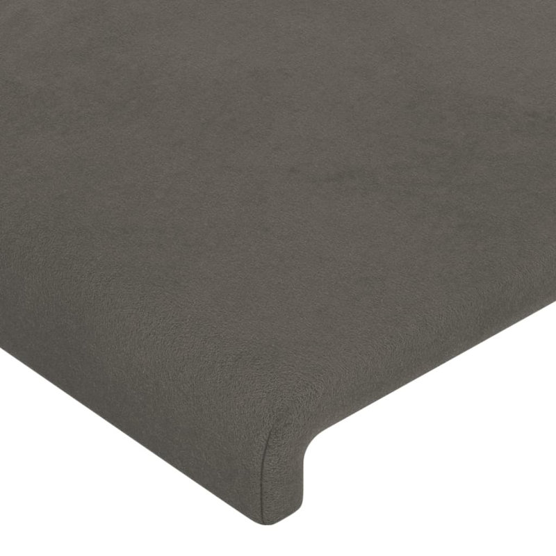 Declin Headboard, 128cm H x 163cm W x 16cm D, Dark Grey Velvet