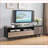 TV Stand 72” Rustic Distressed with 2 Drawers 1 Door | Particle Board+MDF | TV Size Ranges 70-79 Inches