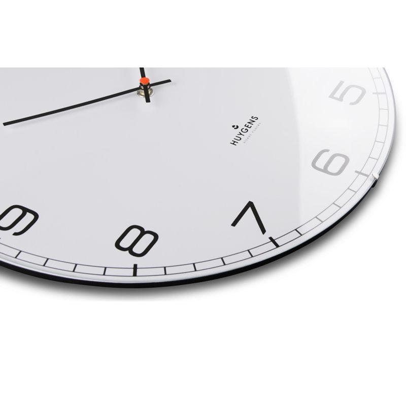 Dome35 (13.8") Wall Clock White Arabic, Medium