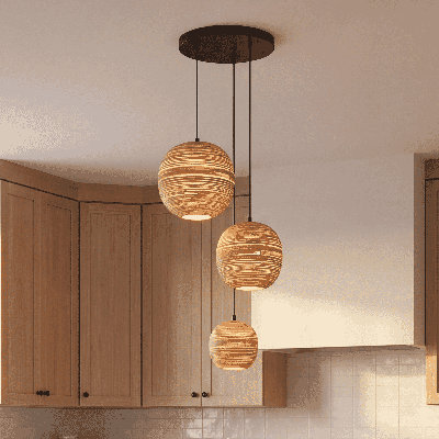 Keon 8-Light Chandelier in Warm Brass