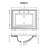 Ruvati 23 x 18 inch Drop In Topmount Bathroom Vanity Sink White Rectangular Porcelain Ceramic with Overflow