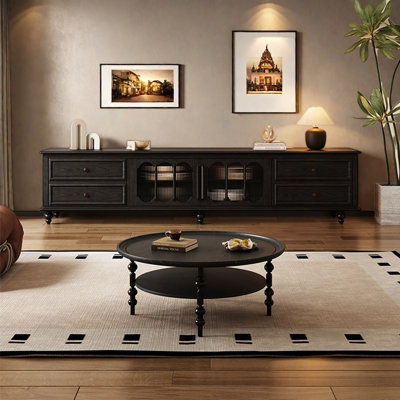 American retro style TV stand and coffee table