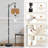  Arc Floor Lamp RetroRainbowColors Tall Modern Standing Lamp LED Adjustable Linen Lampshade 3 Color Temperatures