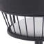 Tabouret de bar réglable en bois noir Nash en tissu gris clair et métal noir Nash-775481979