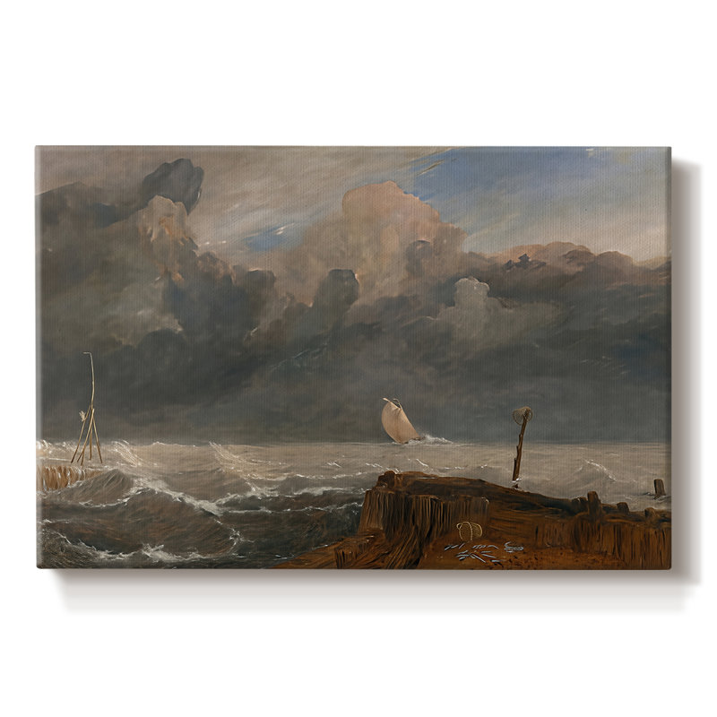 Port Ruysdael-J.M.W. Turner-Gallery Wrapped Canvas-1827, 8 x 12