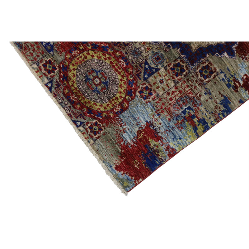 Hand Knotted Wool Area Rug