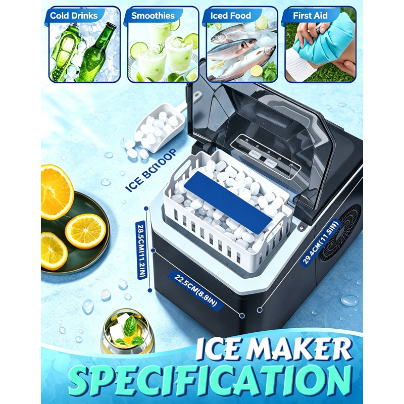 wekli Ice Chest Cooler in Black