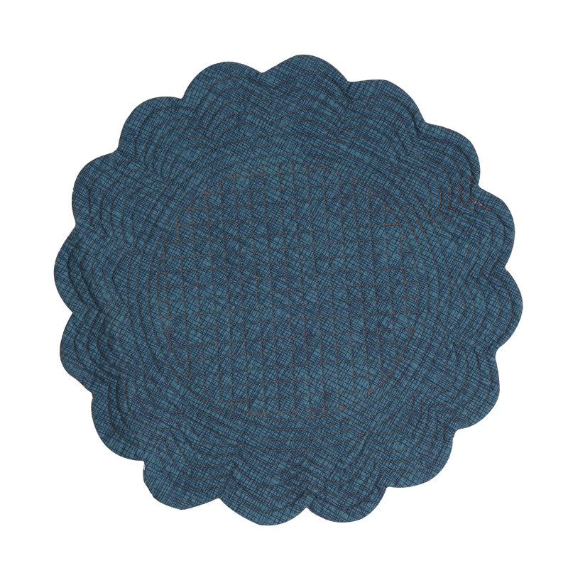 Lannie Cotton Patchwork Round Placemat