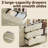 76.5"-118" W Closet System with 4 Hanging Rods and 3 Drawers-1821209270