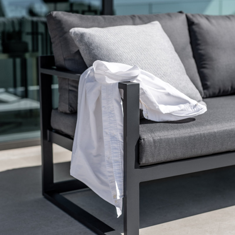 Harper Reclining Corner Group set with Reclining Feature and Coffee Table in Graphite, White, Teal
