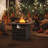 Square Steel Propane Fire Pit Table