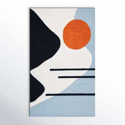 Felipe Wool Ivory / Blue Rug