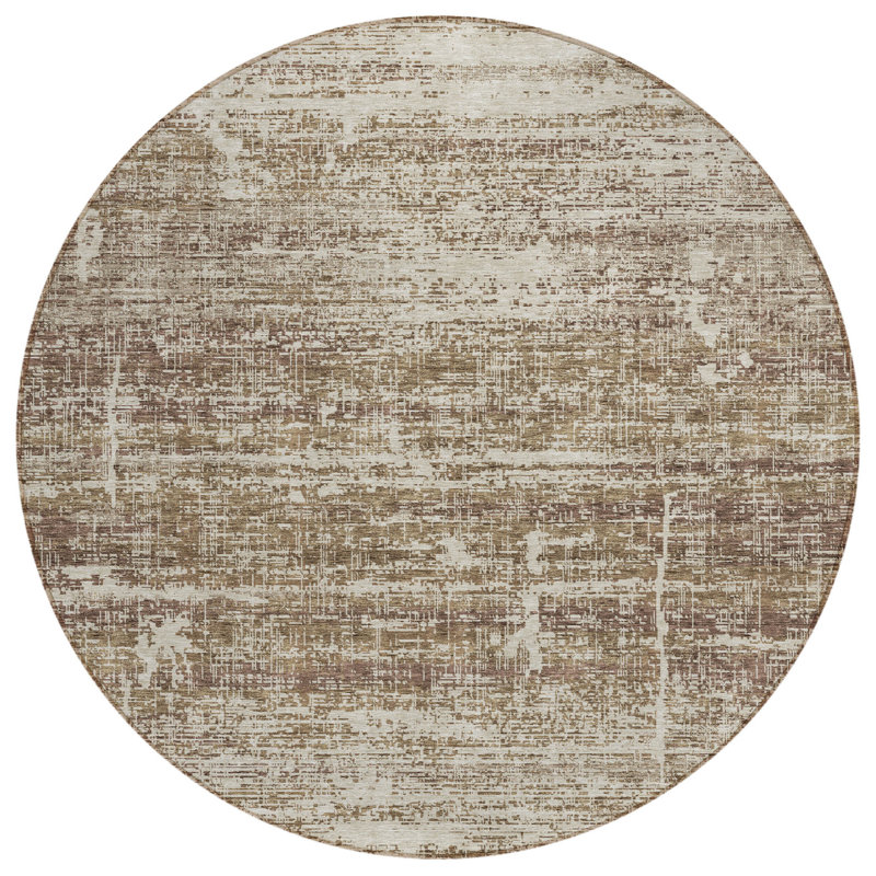 Tapis beige rond 8 po