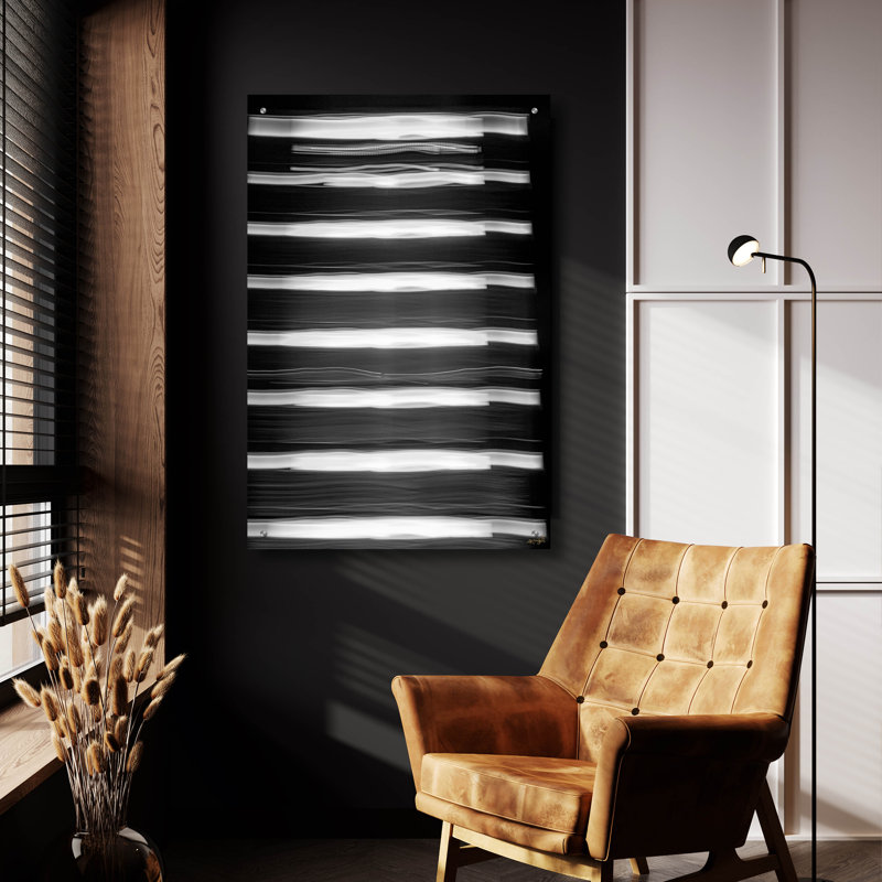  «Brushed Light Streak» par Life BeautifuLEE, art mural en verre acrylique, 24 po x 36 po