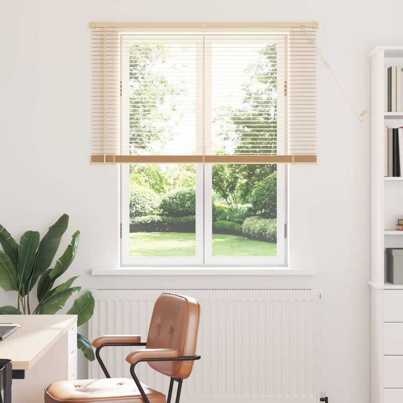 Horizontal/Venetian blind, Light Brown, 110cm W x 150cm L