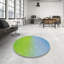 Tapis bleu/vert à motifs-21475127
