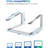 Laptop Stand For Desk, Metal Computer Riser, Heavy Stable PC Holder, Ergonomic Laptops Elevator For 12 To 17.3 Inches Notebook Computer, Silver